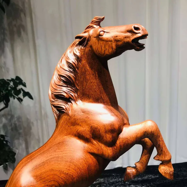 【桃花源創意工坊】平步青雲躍馬木雕(木雕)