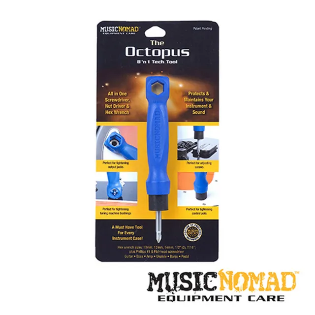 【Music Nomad】8合1章魚起子 MN227 The Octopus 8’n1 Tech Tool(原廠公司貨 商品保固有保障)