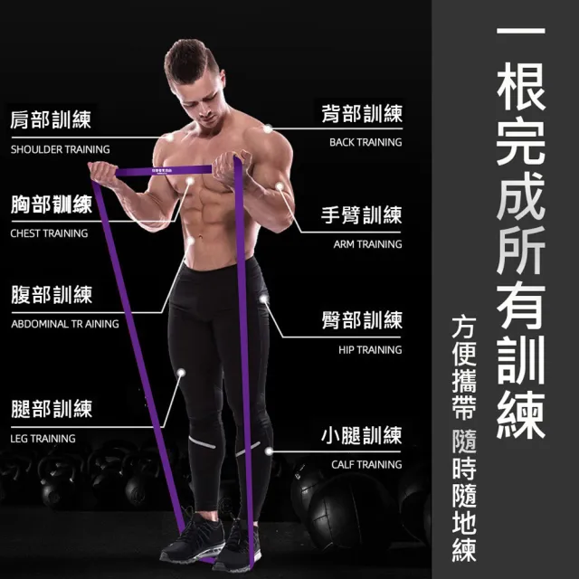 【生活嚴選】拉力帶-健身套組(健身彈力帶 拉力帶 彈力帶 阻力帶 瑜珈拉伸帶 保固半年)