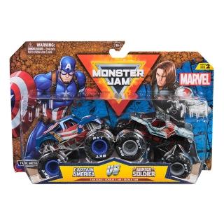 【Monster Jam】MARVEL漫威 1:64合金車輛二入組(怪獸卡車)