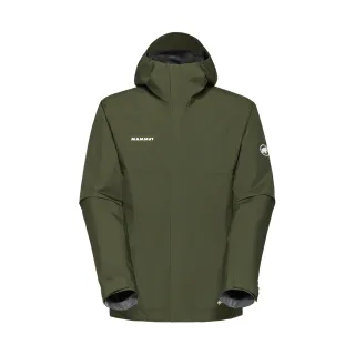 【Mammut 長毛象官方直營】Treeline Light HS Hooded Jkt GTX輕量防水連帽外套 男款 深沼澤綠 #1010-31510