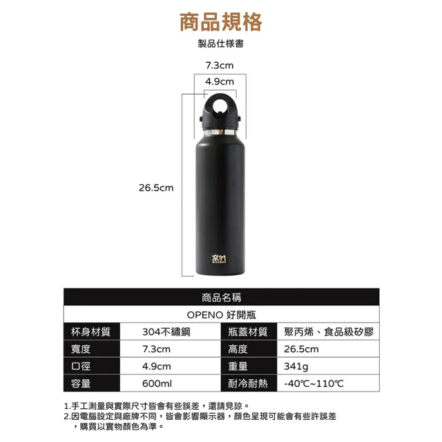 【REUN】買1送1窩們好開瓶900ml(單手開關.長效保溫保冷.超級防漏)