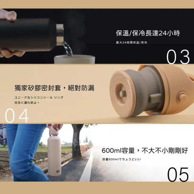 【REUN】買1送1窩們好開瓶600ml(單手開關.長效保溫保冷.超級防漏)