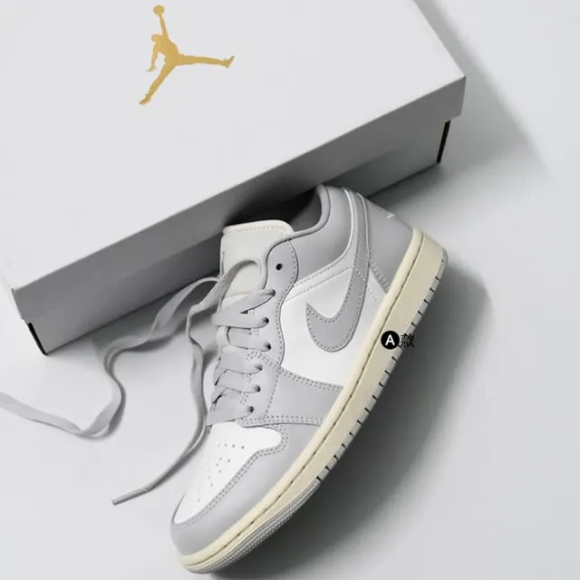 【NIKE 耐吉】運動鞋 休閒鞋 AIR JORDAN 1 LOW 女鞋 男鞋 白粉灰 黑摩卡 小Dior AJ1 多款(DC0774-103&)