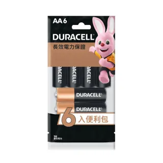 【DURACELL】金頂 鹼性電池-3號AA(4+2袋裝)