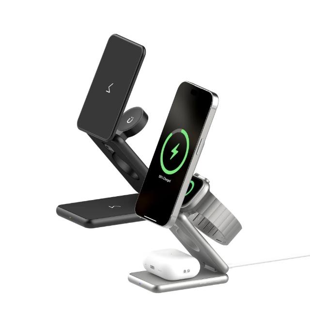 【UNIU】Z3 折疊無線充電器(三合一無線充電器)