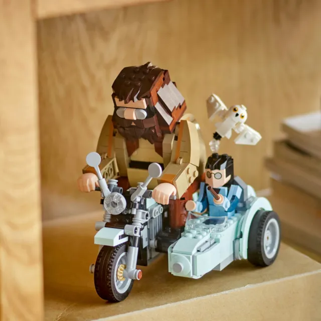 【LEGO 樂高】哈利波特系列 76443 海格和哈利波特的摩托車(Harry Potter 死神的聖物 兒童玩具 積木 禮物)