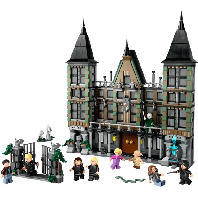 【LEGO 樂高】哈利波特系列 76453 馬份莊園(Harry Potter 馬份莊園模型 死神的聖物 兒童玩具 禮物)