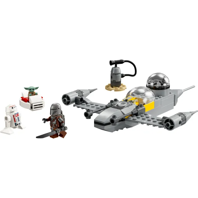 【LEGO 樂高】星際大戰系列 75410 老曼和古古的 N-1 星際戰機(老曼和尤達 Star Wars 兒童玩具 積木 禮物)