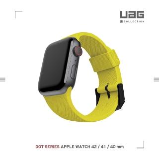 【UAG】（U）Apple Watch 38/40/41/42（S10）mm 舒適矽膠錶帶-黃(UAG)