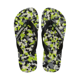 【havaianas 哈瓦仕】拖鞋 男鞋 女鞋 夾腳拖 國旗 迷彩 水彩畫 Brasil Tech 黑 4147965-1411U(哈瓦士)