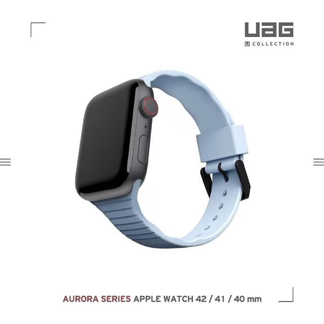 【UAG】（U）Apple Watch 38/40/41/42（S10）透氣矽膠錶帶-藍(手錶帶)
