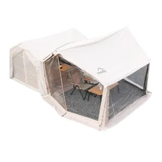 【Coody】WAVE 延伸天幕專用紗網三件式套裝配件 棉布款(WAVE輕量化充氣帳 紗窗 露營 逐露天下)