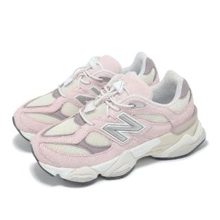 【NEW BALANCE】童鞋 9060 寬楦 中童 玫瑰砂糖 冰酒 粉紅 小朋友 抽繩 NB 紐巴倫(PV9060BE-W)