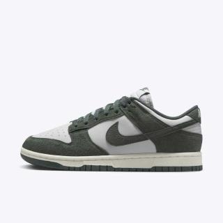 【NIKE 耐吉】Wmns Dunk Low 女 休閒鞋 運動鞋 麂皮 經典 復古 低筒 穿搭 深綠白(HJ7673-002)