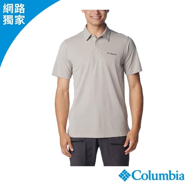 Columbia 哥倫比亞 男款-快排短袖POLO衫-淺卡其 UAE29960HI JS