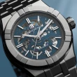 【Maurice Lacroix 艾美錶】AIKON 鏤空機械錶-藍灰/39mm 禮物 送禮(AI6007-SS002-031-1)