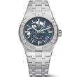 【Maurice Lacroix 艾美錶】AIKON 鏤空機械錶-藍灰/39mm 禮物 送禮(AI6007-SS002-031-1)