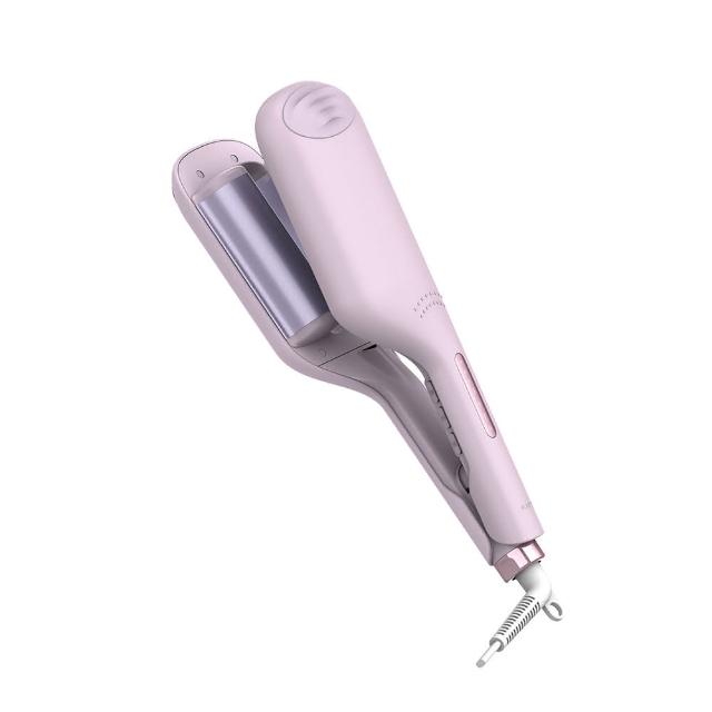 【KINYO】32MM 國際電壓植感系丁香波波蛋捲夾 水波紋蛋捲夾(KHS-3202 負離子)