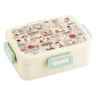 【Skater】SNOOPY 史努比 方型四扣便當盒 650ml 多格漫畫 大