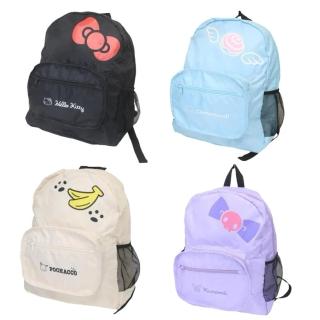 【小禮堂】Sanrio 三麗鷗 摺疊旅行後揹包 名字款 Kitty 美樂蒂 酷洛米 大耳狗 帕恰狗(平輸品)