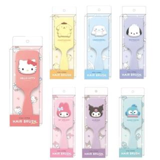 【小禮堂】Sanrio 三麗鷗 方形氣墊梳 大臉款 Kitty 美樂蒂 酷洛米 布丁狗 大耳狗 帕恰狗(平輸品)