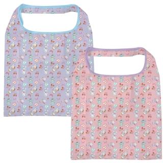 【小禮堂】Swimmer 摺疊環保購物袋 15L 滿版款(平輸品)