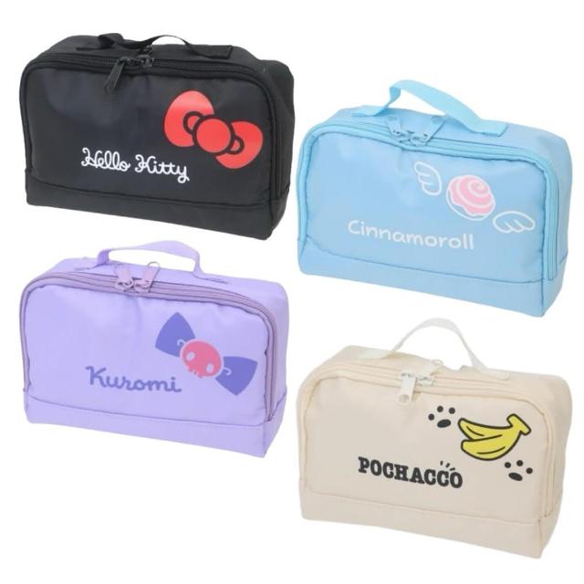 【小禮堂】母親節禮物 Sanrio 三麗鷗 多功能旅行化妝包 名字款 Kitty 美樂蒂 酷洛米 大耳狗 帕恰狗(平輸品)