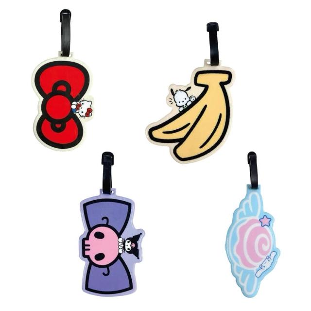【小禮堂】母親節禮物 Sanrio 三麗鷗 造型行李吊牌 象徵物款 Kitty 美樂蒂 酷洛米 大耳狗 帕恰狗(平輸品)