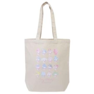 【小禮堂】Sanrio 三麗鷗 美樂蒂 50週年紀念 手提帆布托特包 裝扮款(平輸品)