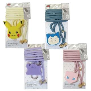 【小禮堂】Pokemon 寶可夢 手機掛繩扣還掛片組 大臉款 皮卡丘 百變怪 夢幻 卡比獸(平輸品)