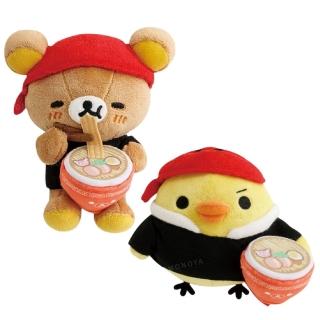 【小禮堂】拉拉熊 絨毛玩偶娃娃 拉麵款(平輸品)