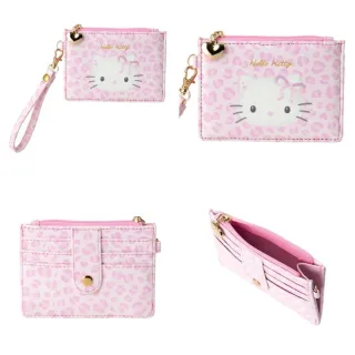 【小禮堂】雙11 Sanrio 三麗鷗 Hello Kitty 皮質票卡零錢包 變裝50周年(平輸品)