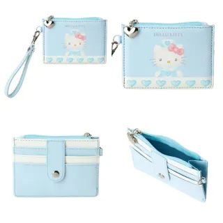【小禮堂】雙11 Sanrio 三麗鷗 Hello Kitty 皮質票卡零錢包 變裝50周年(平輸品)