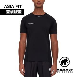 【Mammut 長毛象官方直營】Aenergy FL T-Shirt AF Men 抗菌短袖排汗衣 黑色 男款 #1017-04980