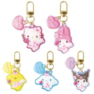 【小禮堂】母親節禮物 Sanrio 三麗鷗 PVC極光造型吊飾 Cupid Kitty 美樂蒂 大耳狗 布丁狗(平輸品)