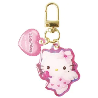 【小禮堂】Sanrio 三麗鷗 PVC極光造型吊飾 Cupid Kitty 美樂蒂 大耳狗 布丁狗(平輸品)