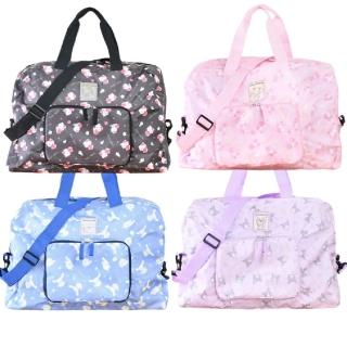 【小禮堂】Sanrio 三麗鷗 尼龍折疊旅行袋 抱水果款 Kitty 酷洛米 美樂蒂(平輸品)