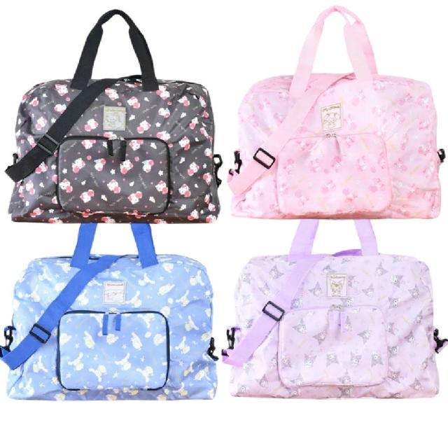 【小禮堂】母親節禮物 Sanrio 三麗鷗 尼龍折疊旅行袋 抱水果款 Kitty 酷洛米 美樂蒂(平輸品)