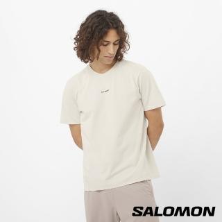 【salomon】男 TRACKLINE 短袖Tee(灰白)