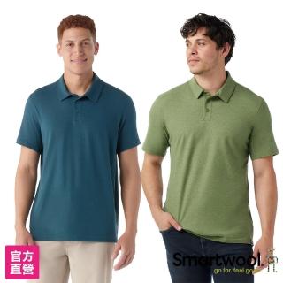 【SmartWool】男 短袖Polo衫(美麗諾羊毛衣 有機棉 吸濕排汗 抑菌抗臭 親膚 UPF40+)
