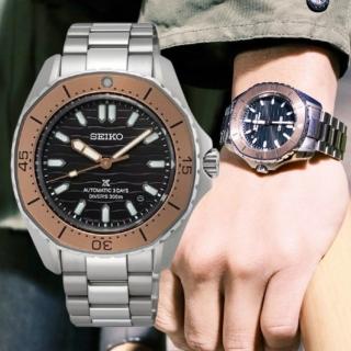 【SEIKO 精工】Prospex 楊勇緯配戴款 日落海岸線設計多邊形潛水機械錶-黑標/41.3mm(SPB485J1/6R55-00J0N)