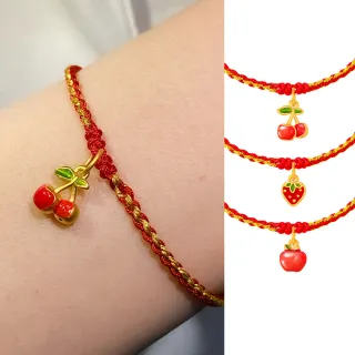 【Just Gold 鎮金店】金果盛宴-任選 黃金手繩(網路限定)