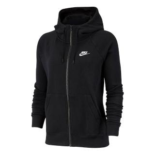 【NIKE 耐吉】As W Nsw Club Flc Fz Hoodie St 女款 黑色 抽繩 連帽 外套 DQ5472-010
