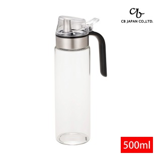 【CB JAPAN】一鍵按壓耐熱玻璃油罐500ml(油壺 油瓶 油醋 調味瓶 分裝瓶)