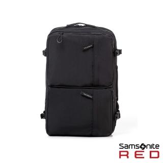 【Samsonite RED】MARSTON3 日常休閒大容量多功能三用筆電後揹包/通勤包/雙肩包/電腦包15.6吋(黑)