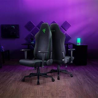 【Razer 雷蛇】ISKUR V2 X 人體工學 電競椅/電腦椅/椅子(黑綠/需自行組裝)(魔物獵人適用)