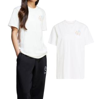 【adidas 愛迪達】Forever Tee 女款 白色 運動 休閒 圓領 上衣 亞規 寬鬆 棉質 愛迪達 短袖 JN6694