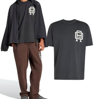 【adidas 愛迪達】Q12 Varsity Tee 男款 黑白色 運動 休閒 三葉草 上衣 圓領 短袖 JD0681