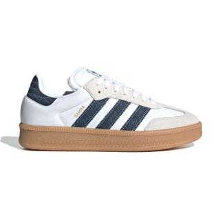 【adidas 愛迪達】Samba XLG 男鞋 女鞋 白色 運動 膠底 皮革 厚底 情侶鞋 三葉草 愛迪達 休閒鞋 JQ7440